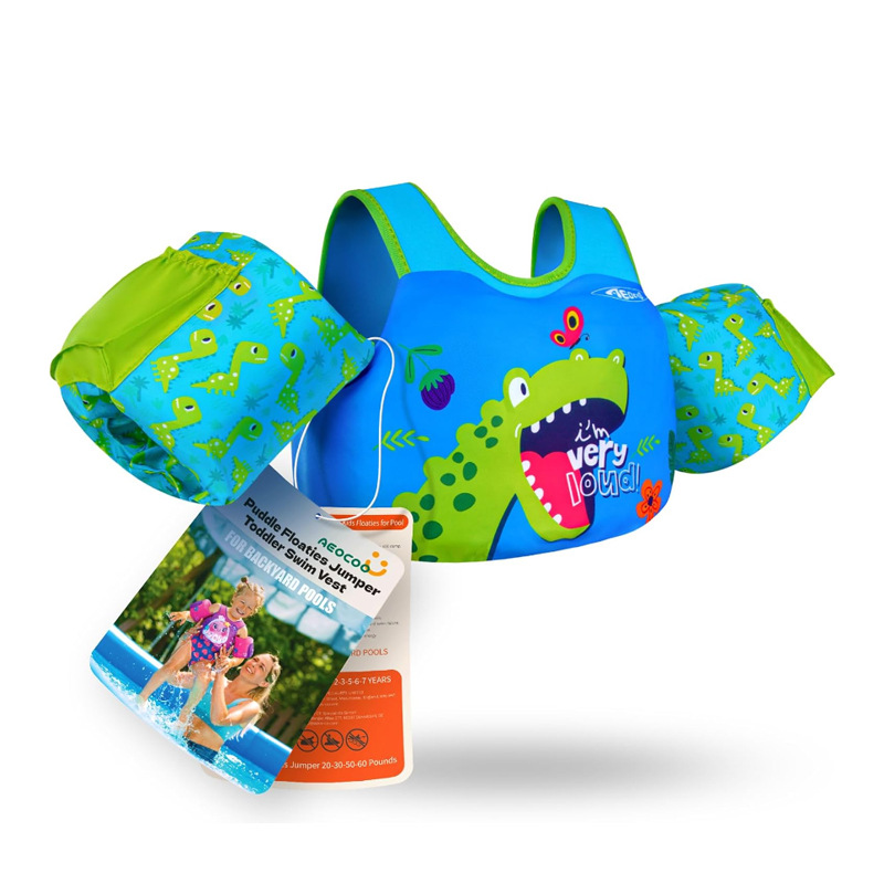Kids Swim Float Life Jacket Vest with Arm Bands